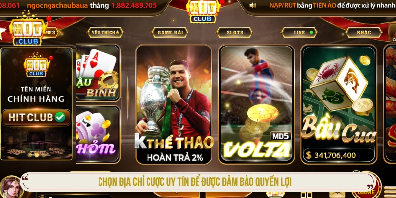 Chọn địa chỉ cược uy tín để được đảm bảo quyền lợi