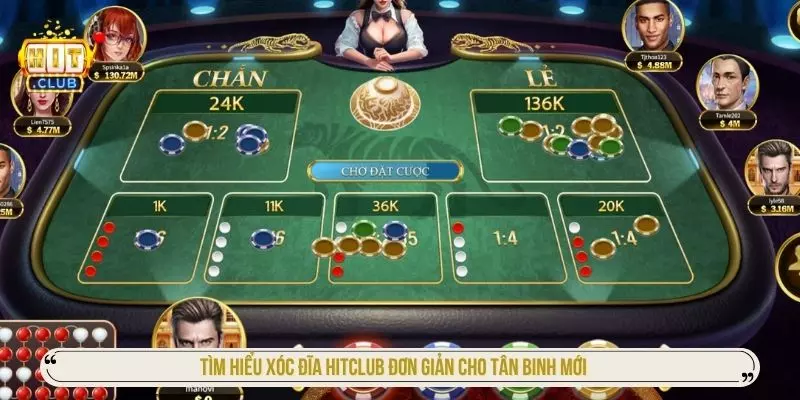Tìm hiểu xóc đĩa hitclub đơn giản cho tân binh mới