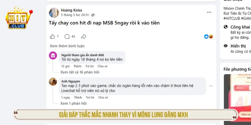 Giải đáp thắc mắc nhanh thay vì mông lung đăng MXH